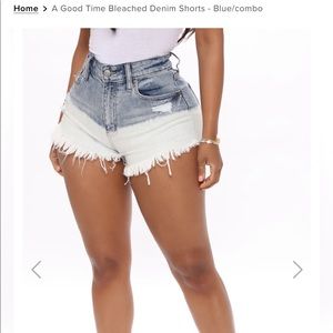 Fashion Nova Jean Shorts